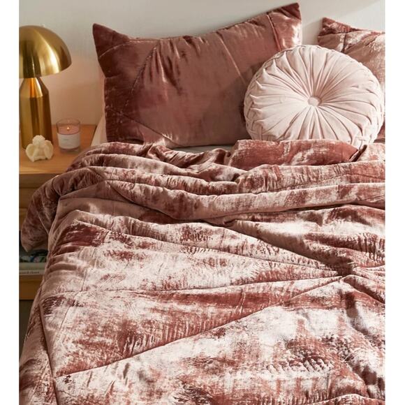 Urban outfitters, crushed velvet, duvet, cover - Picture 1 of 6